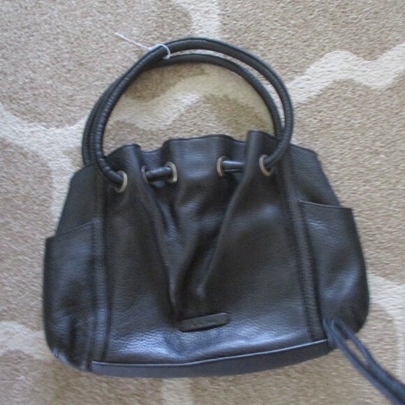 Cole Haan Pebbled Leather Two Handle Satchel classic black - Picture 9 of 9
